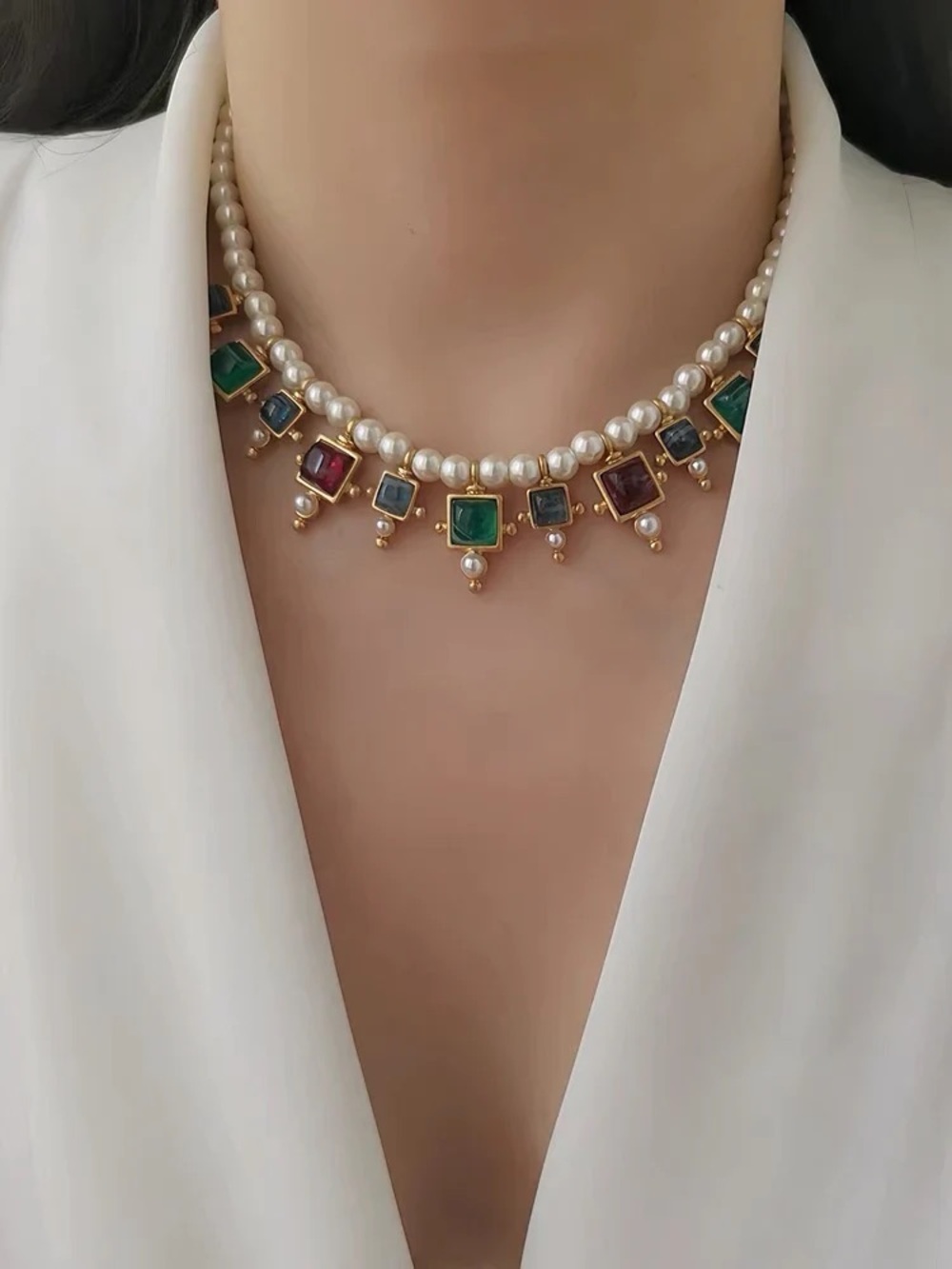 Ben-Amun Effie Necklace | 24k Gold Plated $249